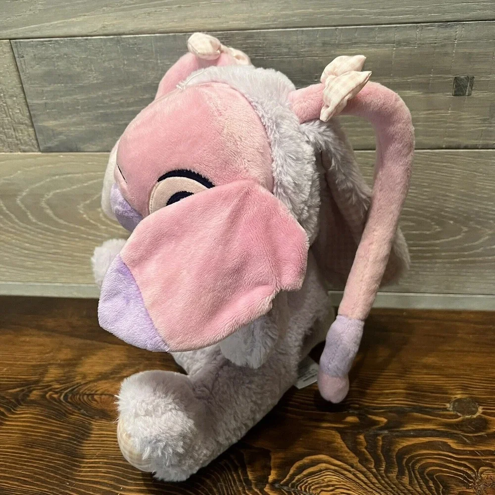 Lilo & Stitch Disney Store Angel Easter Bunny Plush‎ Stuffed Animal Pink Purple